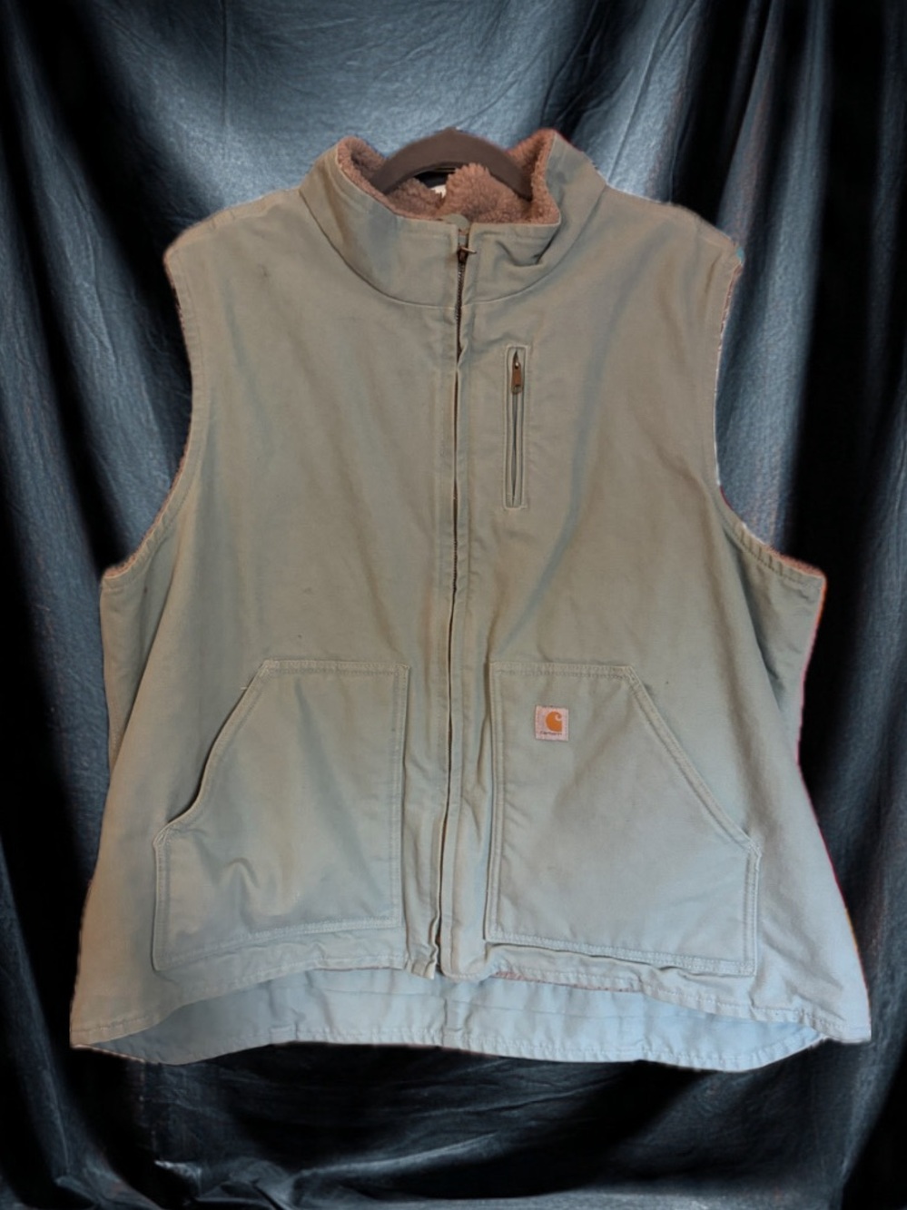 Carhartt Quilted Sherpa Vest in Sage Green